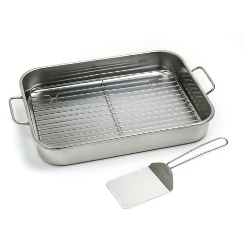 NorPro NORP272 Roasting Pan with Rack and Spatula